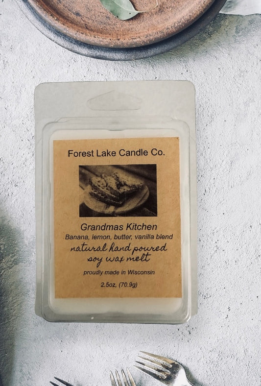 Grandmas Kitchen wax melt, 100% soy wax, handmade, Eco-friendly, 2.5 oz